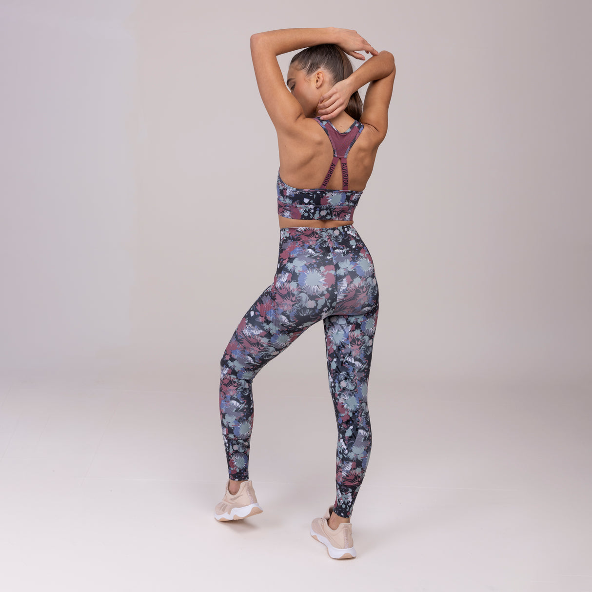 Shires Aubrion Ladies React Sculpt Riding Tights #colour_abstract