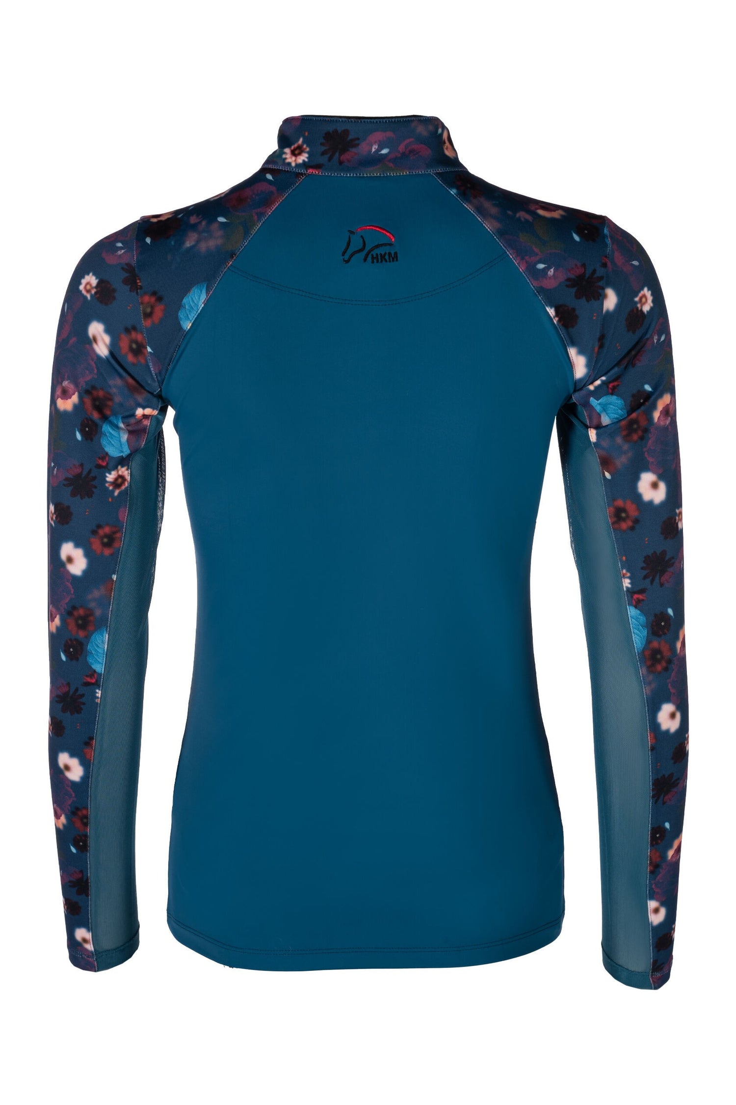 HKM Ladies Functional Shirt -Essentials Flower #colour_petrol