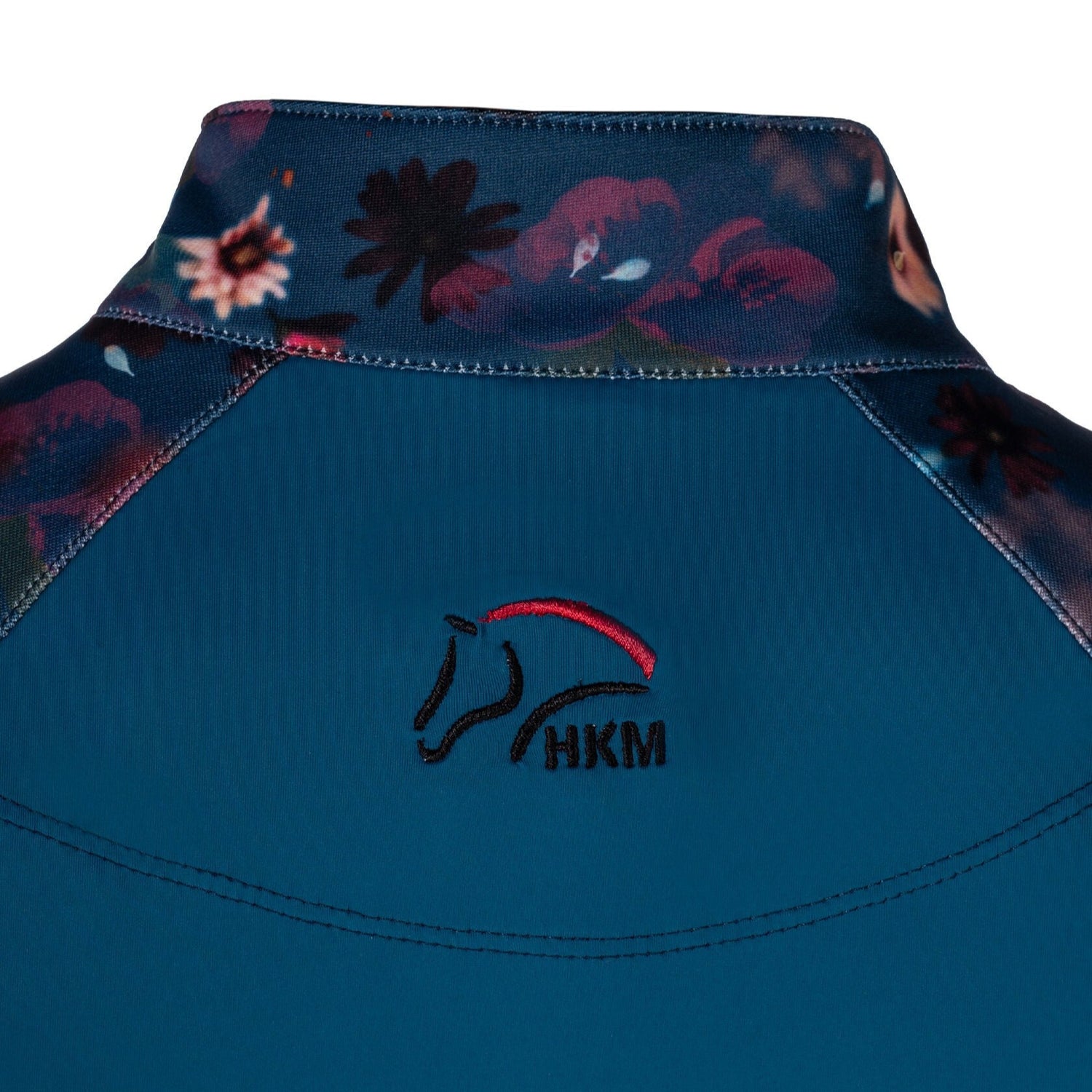 HKM Ladies Functional Shirt -Essentials Flower #colour_petrol