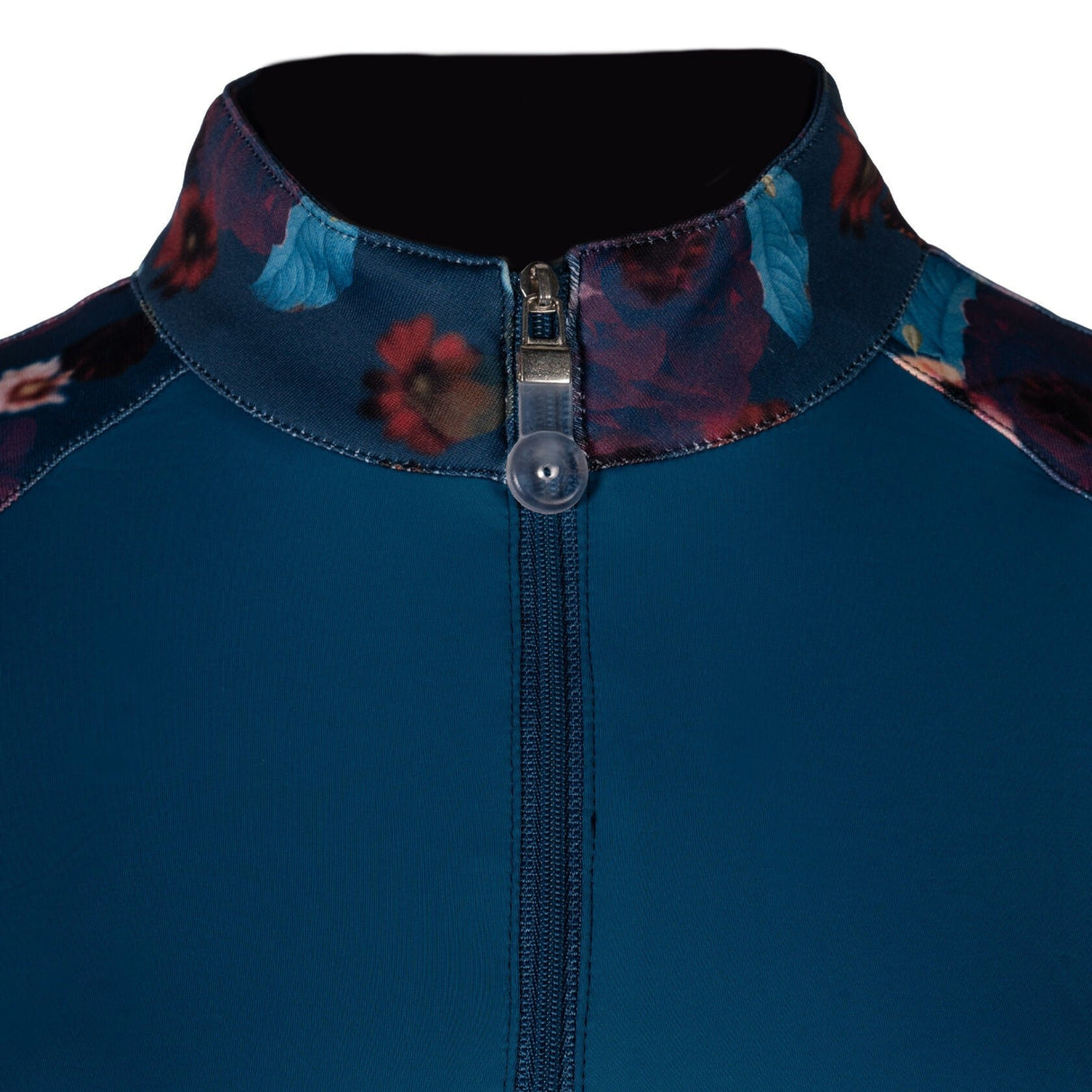 HKM Ladies Functional Shirt -Essentials Flower #colour_petrol