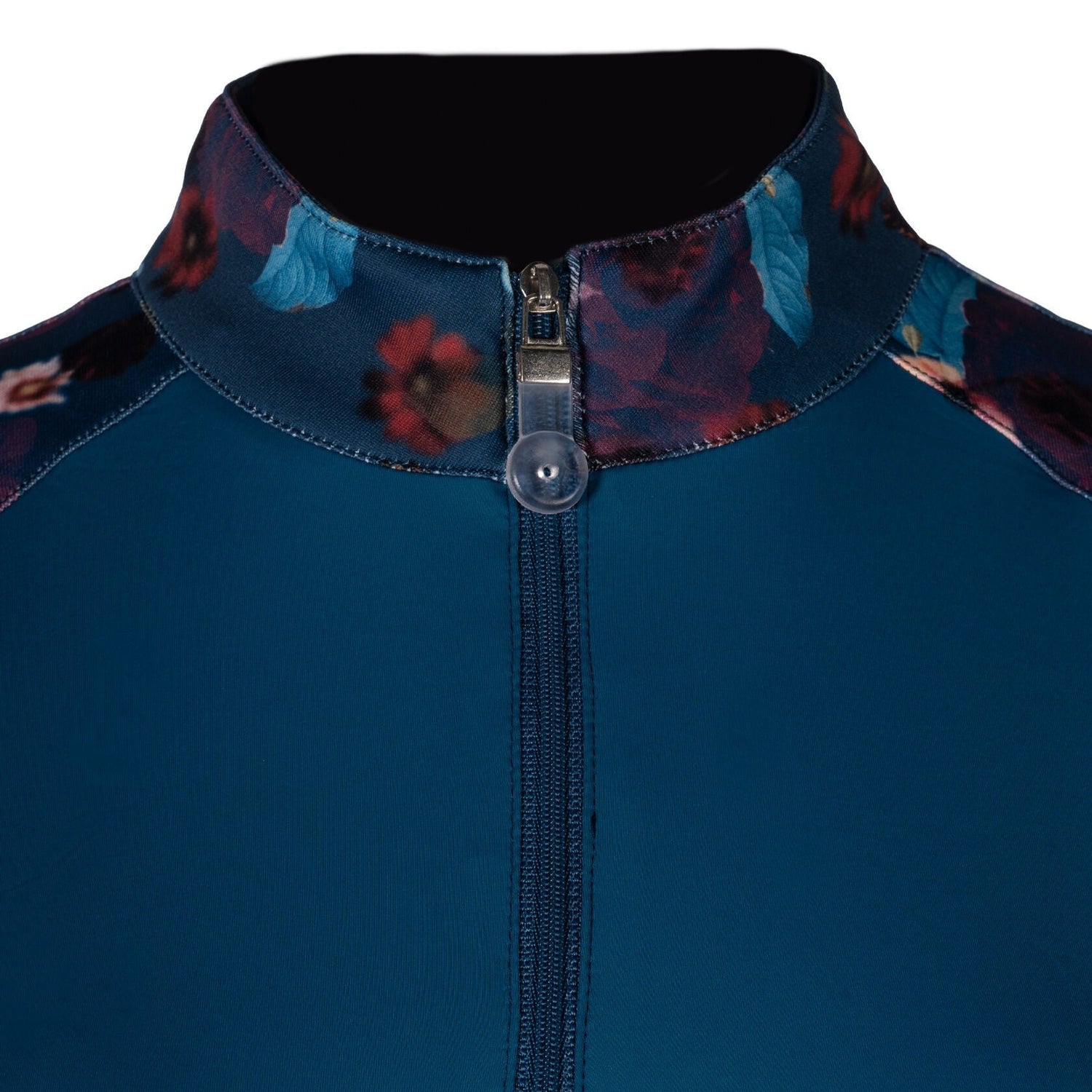 HKM Ladies Functional Shirt -Essentials Flower #colour_petrol