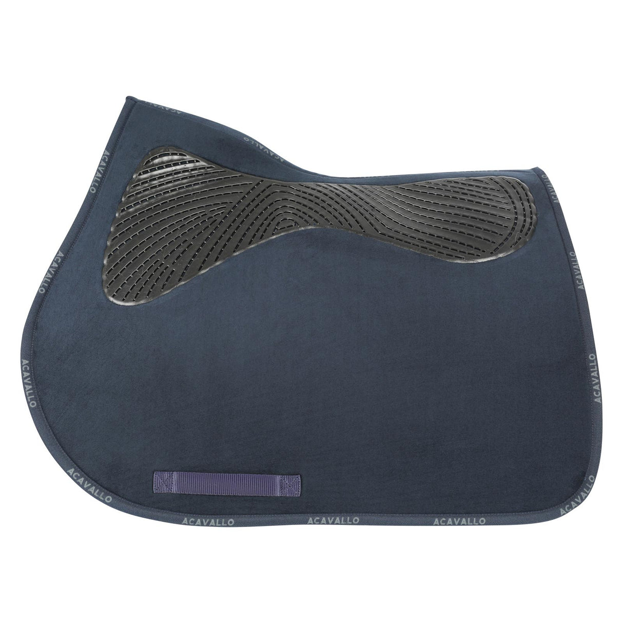 Acavallo Twin Sided Classic Gel Dressage Pad With Rope #colour_blue