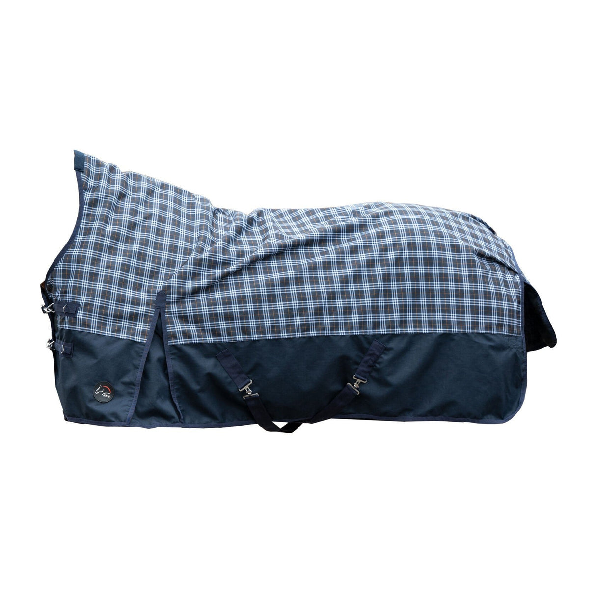 HKM 1200D Light Highneck Rug -Glasgow- #colour_deep-blue-check