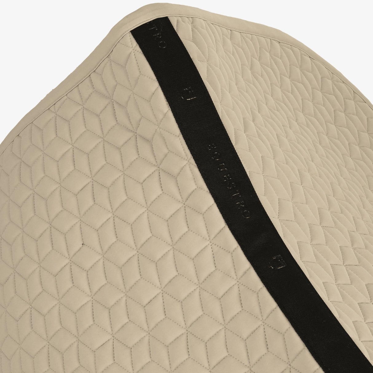Equestro Jumping Saddle Pad Cube Quilting #colour_beige