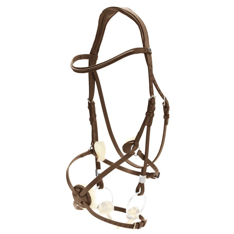 Stubben 2700 Pro-Jump Mexican Noseband Snaffle Bridle #colour_ebony-ebony