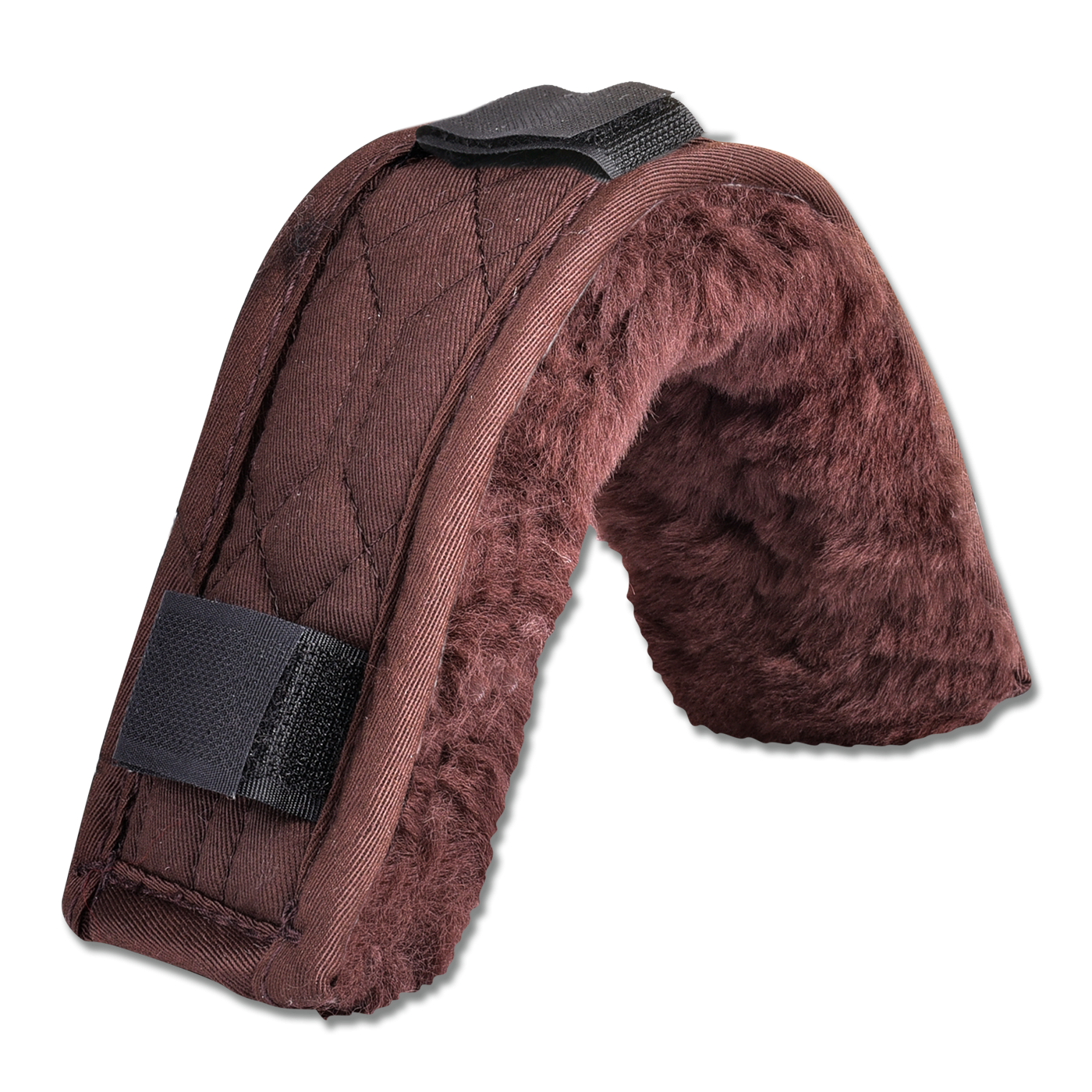 Waldhausen Real Lambskin-Noseband Sleeve #colour_brown