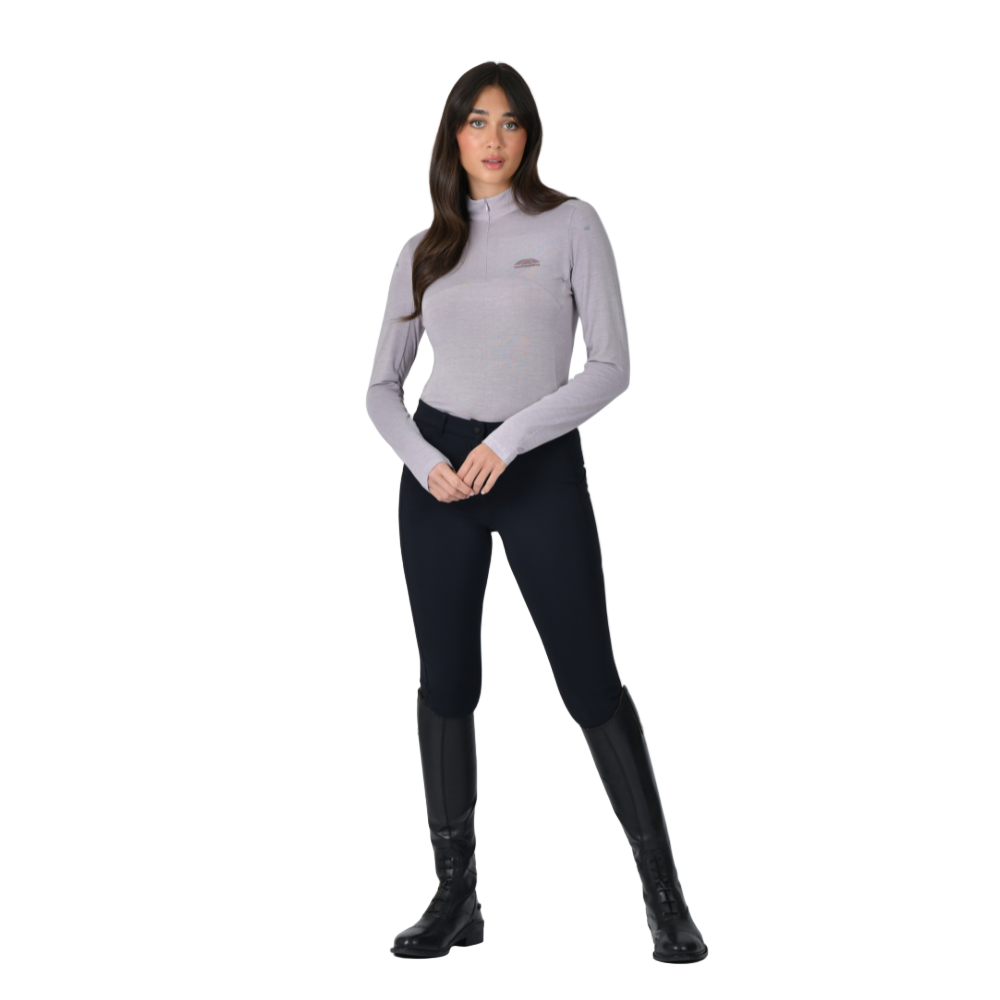 Weatherbeeta Ladies Bamboo Long Sleeve Performance Base Layer #colour_burnished-lilac