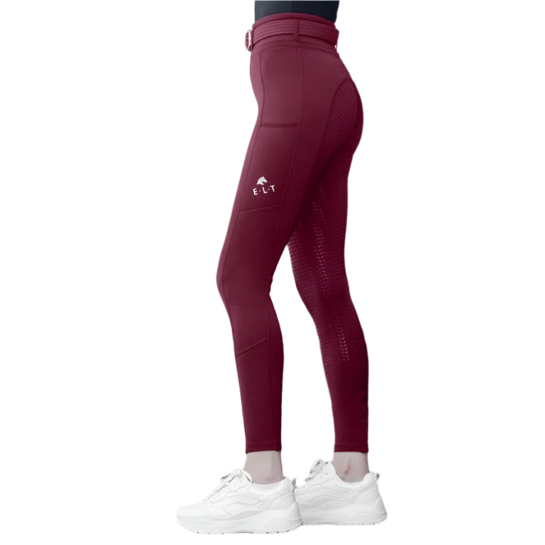 E.L.T Ella Child Riding Leggings #colour_velvet-red