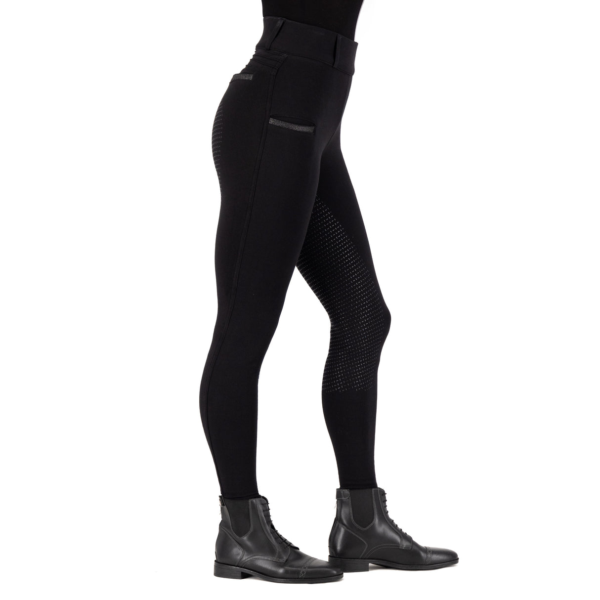 Imperial Riding Women's Comfi Sparks Winter Full Grip Riding Tights #colour_black