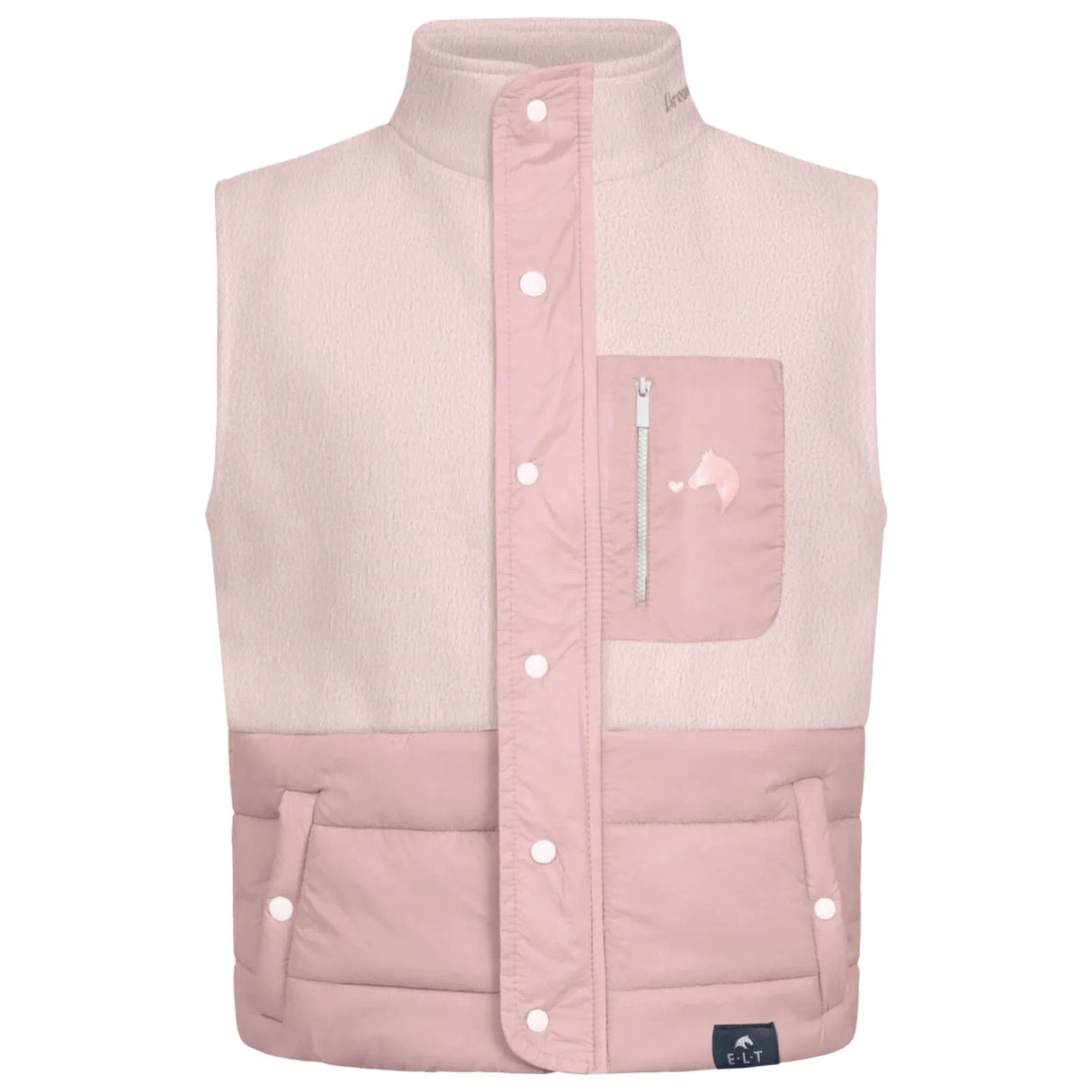 E.L.T Children's Lucky Milu Quilted Gilet #colour_pale-pink