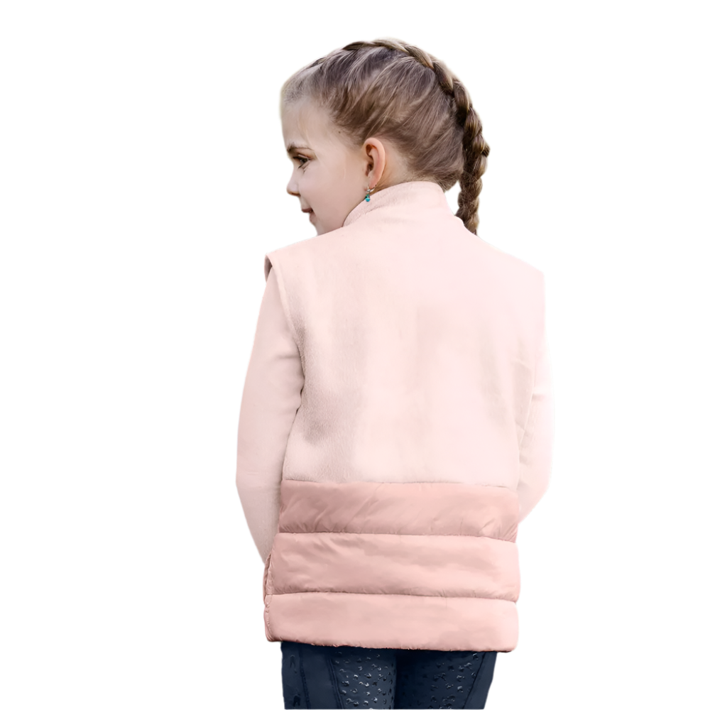 E.L.T Children's Lucky Milu Quilted Gilet #colour_pale-pink