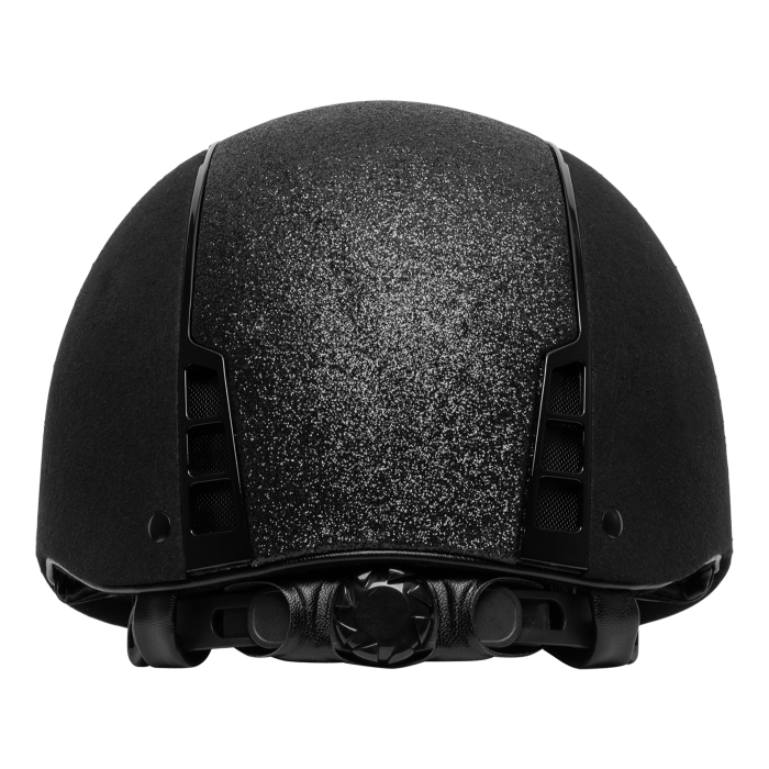 SWING H22 Shine Riding Helmet #colour_black-velvet-black-shine