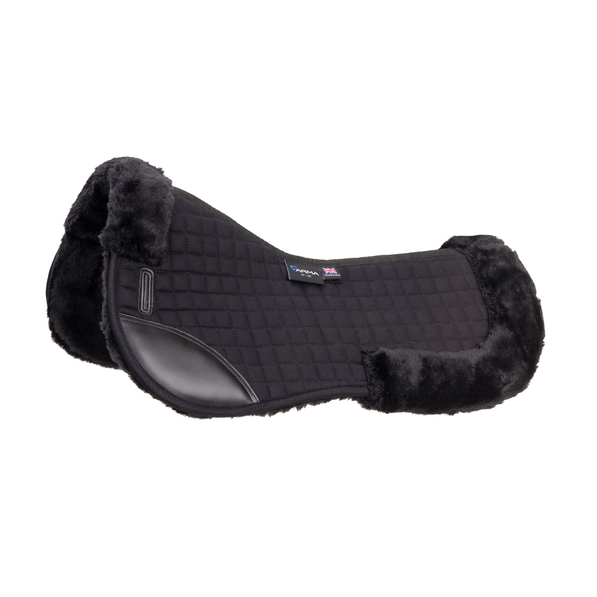 Shires ARMA Deluxe Cotton Half Pad #colour_black-black