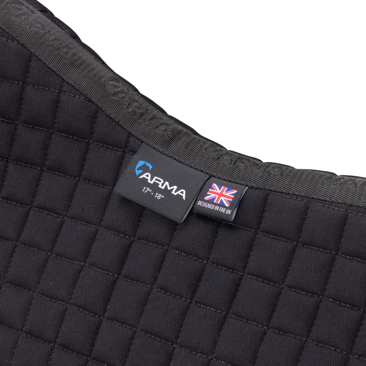 Shires ARMA Deluxe Cotton Half Pad #colour_black-black