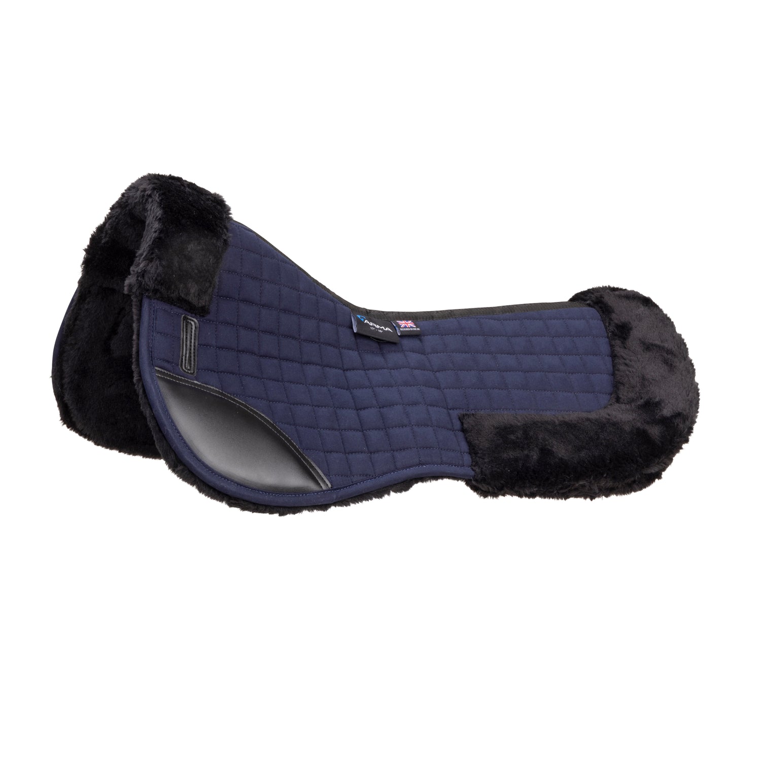 Shires ARMA Deluxe Cotton Half Pad #colour_navy-navy