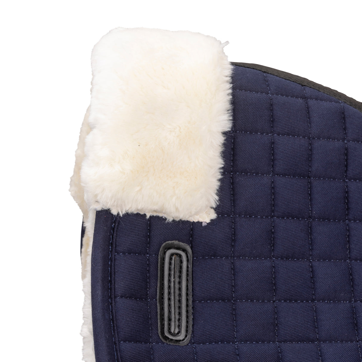 Shires ARMA Deluxe Cotton Half Pad #colour_navy-natural