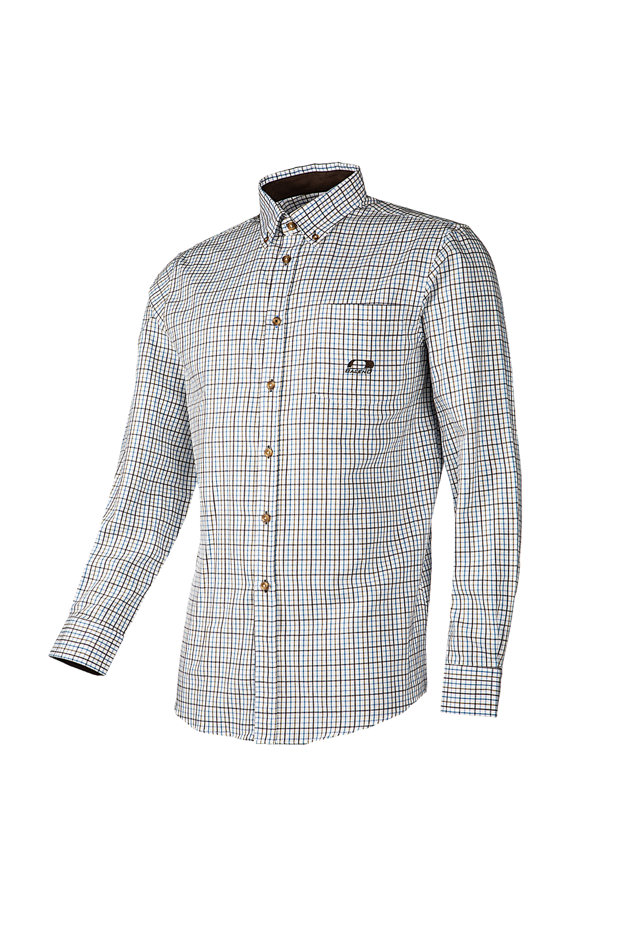 Baleno Berkley Mens Stylish Shirt #colour_check-sand-blue
