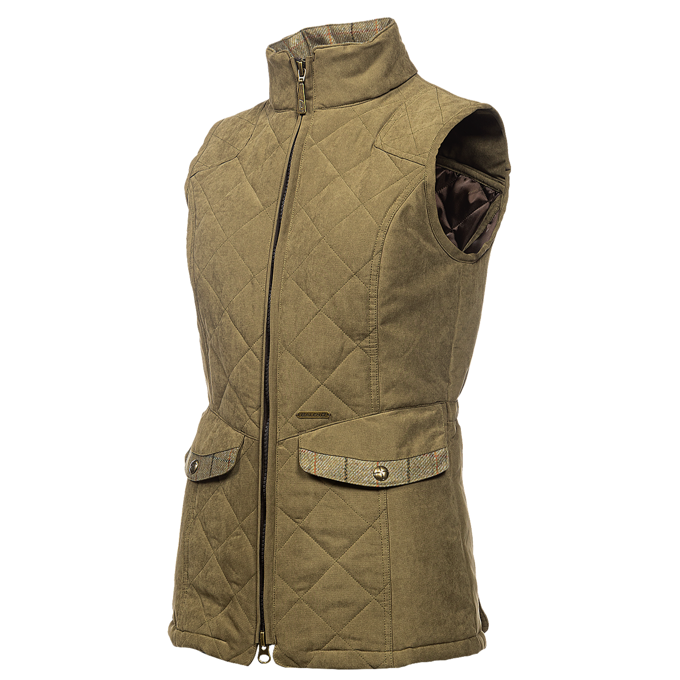 Baleno Chester Fashionable Quilted Ladies Bodywarmer #colour_light-khaki