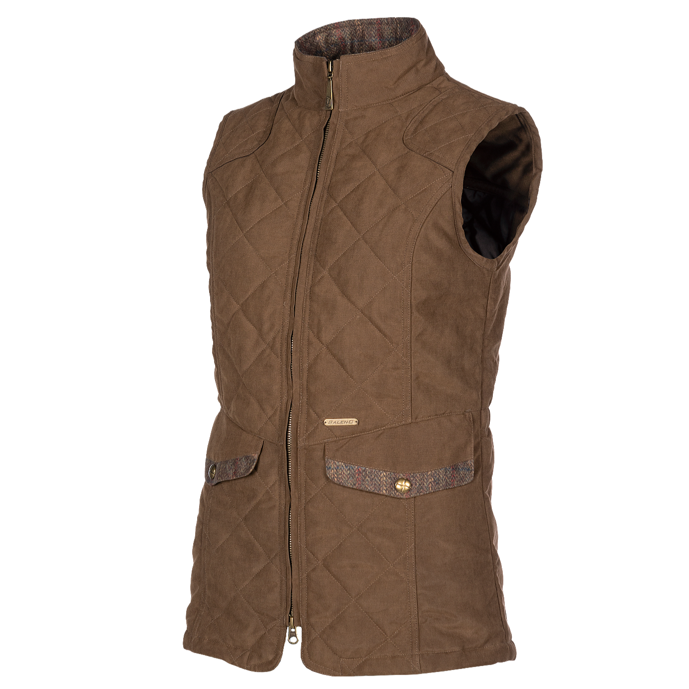 Baleno Chester Fashionable Quilted Ladies Bodywarmer #colour_earth-brown