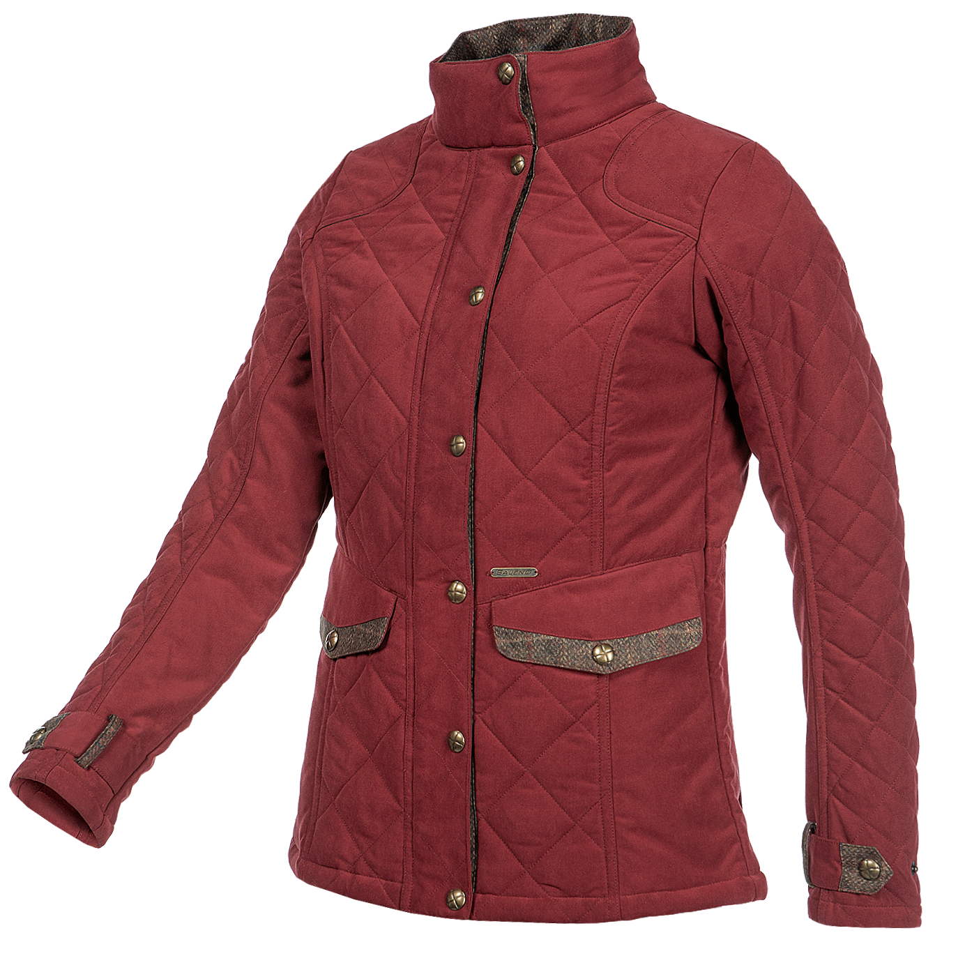 Baleno Halifax Fashionable Quilted Ladies Jacket #colour_burgundy