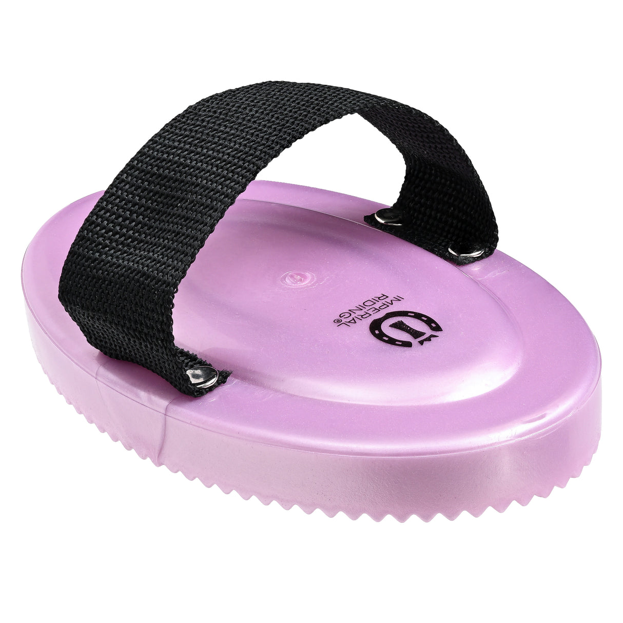 Imperial Riding Curry Comb With Hand Loop #colour_ballerina-metallic
