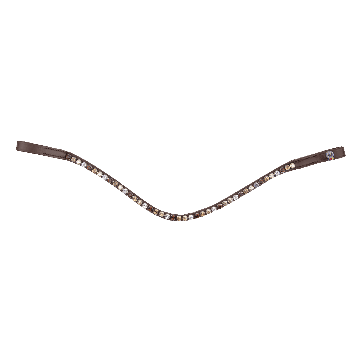Waldhausen X-line Glam Browband #colour_brown-gold-beige-silver