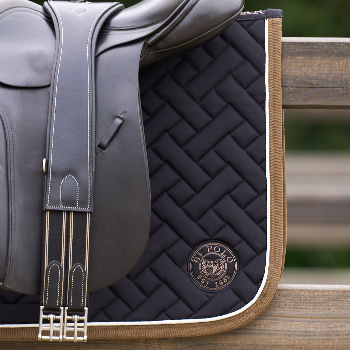 HV Polo Favourite Dressage Saddle Pad #colour_black