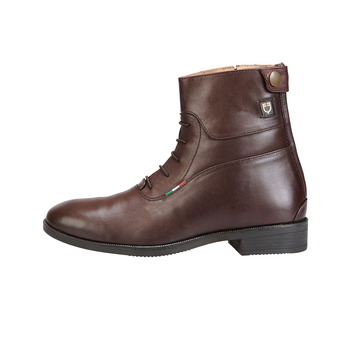 Equestro Unisex Ankle Boots With Laces #colour_brown