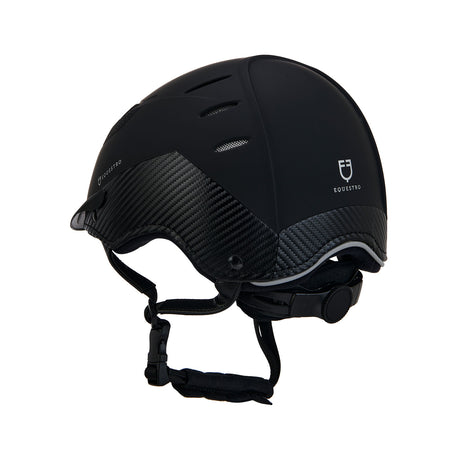 Equestro Ultra Light Helmet In Durable Plastic #colour_black