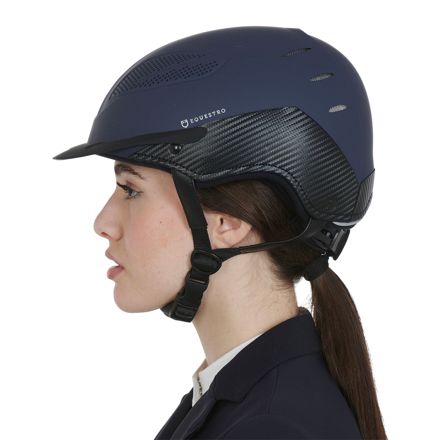 Equestro Ultra Light Helmet In Durable Plastic #colour_blue