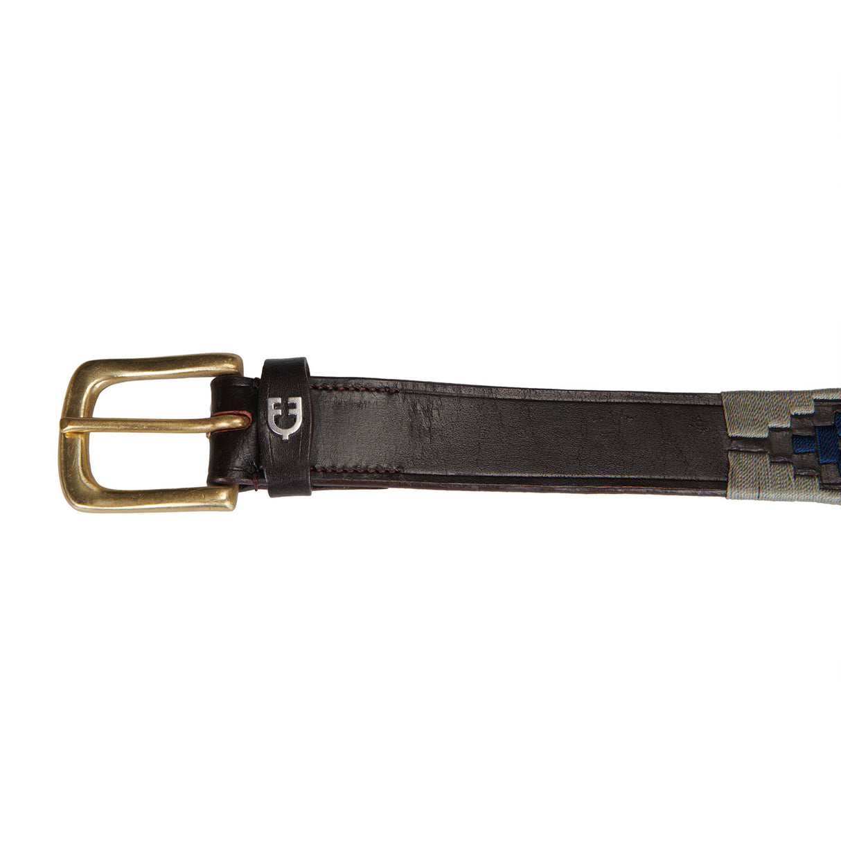 Leather belt with southwest patterm