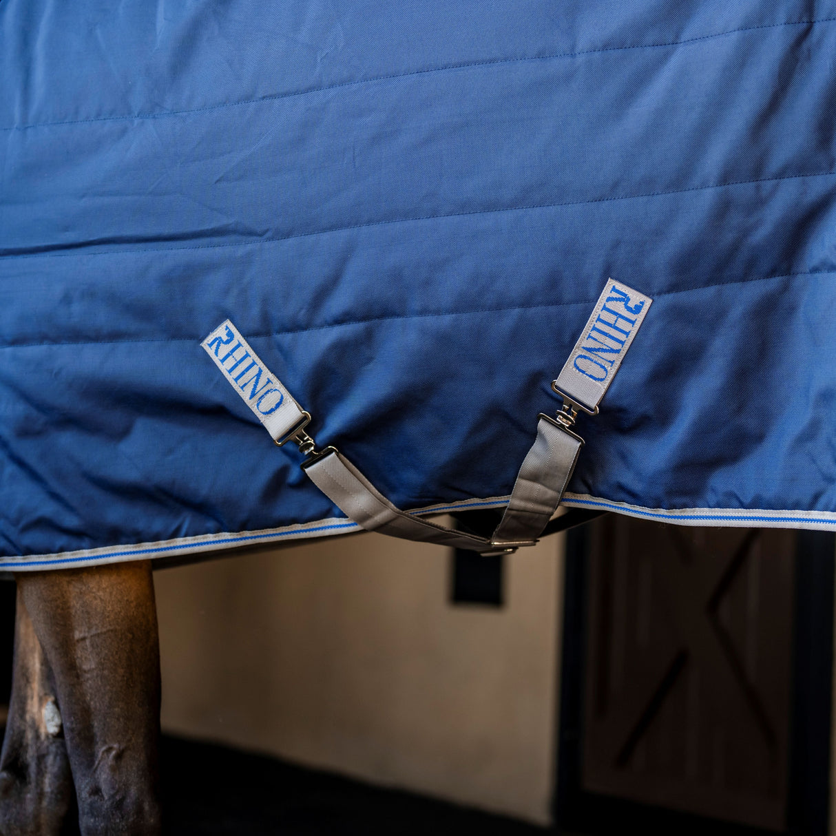 Horseware Ireland Rhino 350g Vari-Layer Stable Rug #colour_navy-titanium-grey-classic-blue