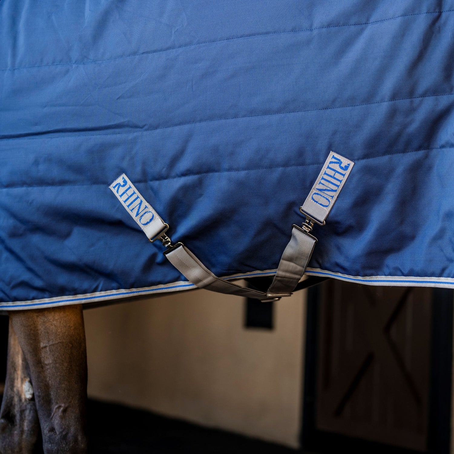 Horseware Ireland Rhino 350g Vari-Layer Stable Rug #colour_navy-titanium-grey-classic-blue