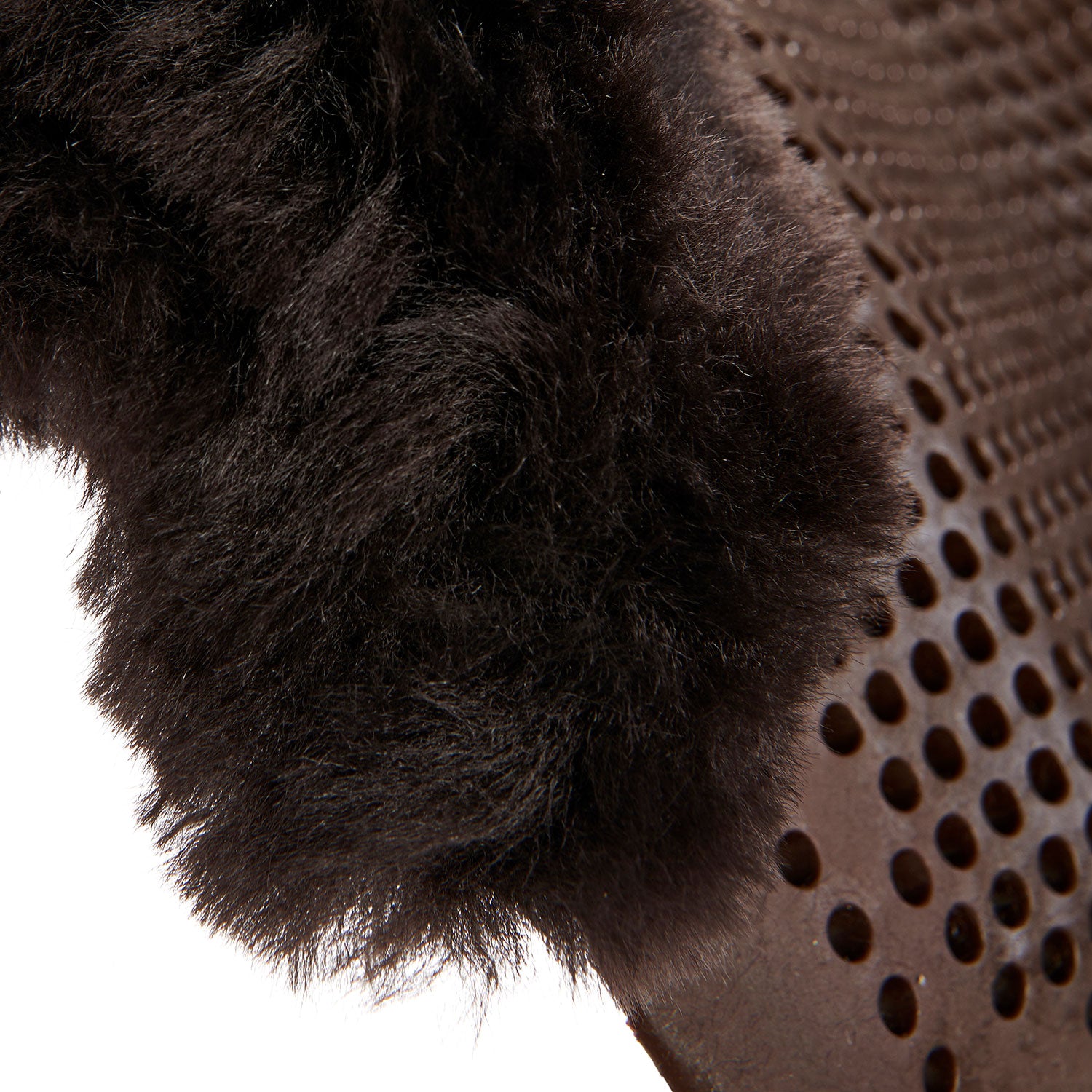 Acavallo Gel NS-S Classic-S 1/2 Cut-Out Flat Pony #colour_brown-brown