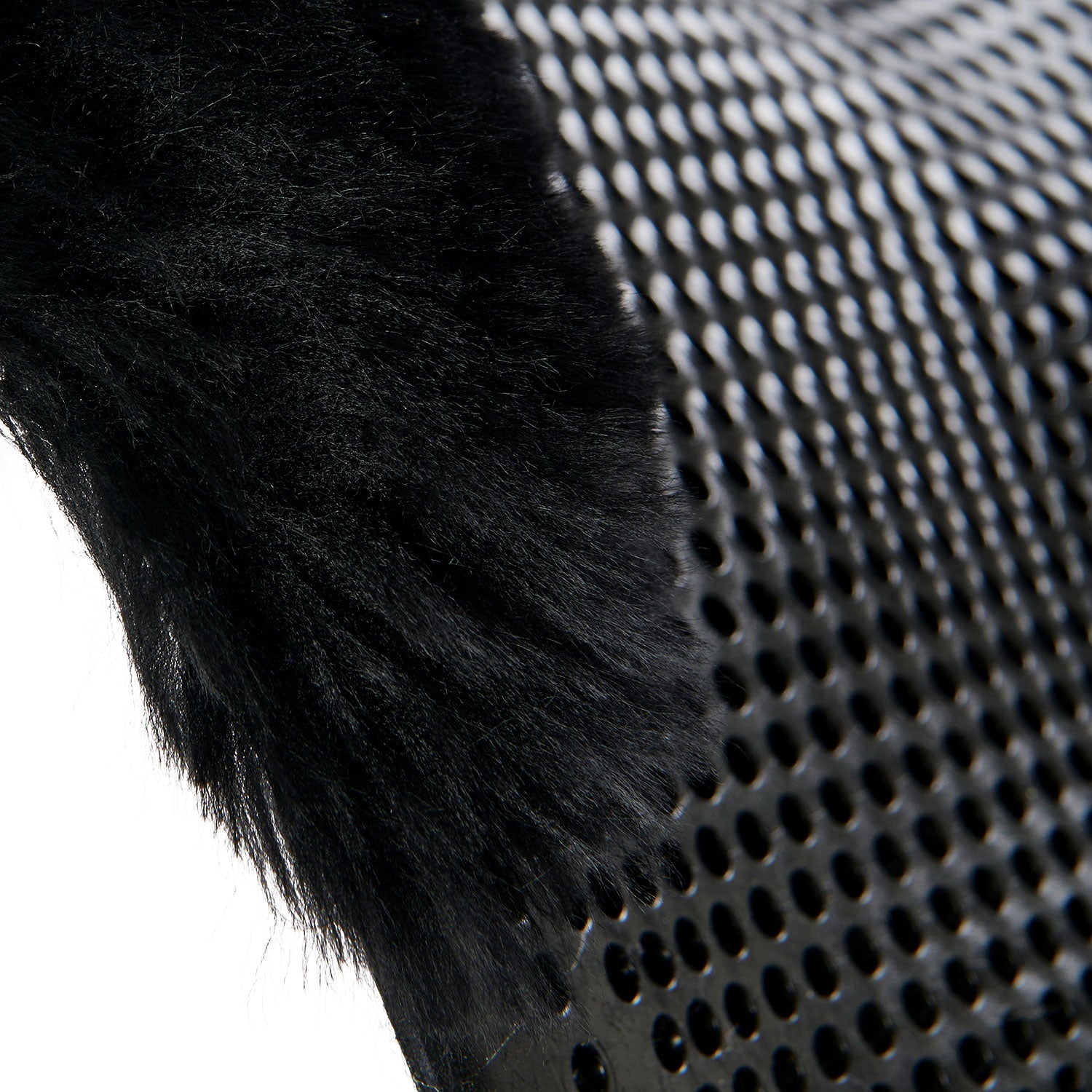 Acavallo Gel NS-S Classic-S 1/2 Cut-Out Flat Pony #colour_black-black