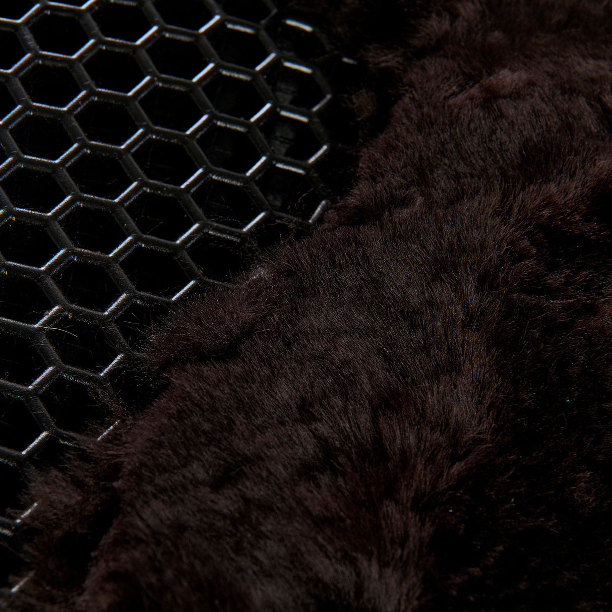 Acavallo Pad Mf-S Wfs Suede Rear Sheepskin Hexagonal Gel Flat #colour_brown-brown