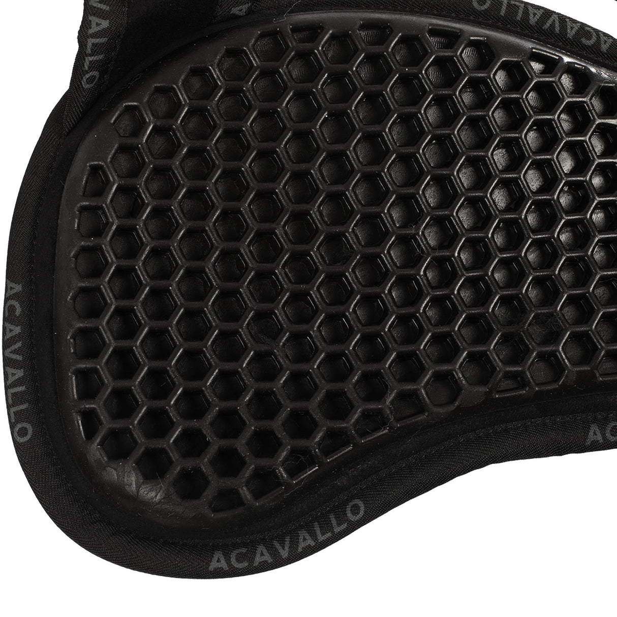 Acavallo Pad Mf-S Wfs Suede Rear Sheepskin Hexagonal Gel Flat #colour_black-black