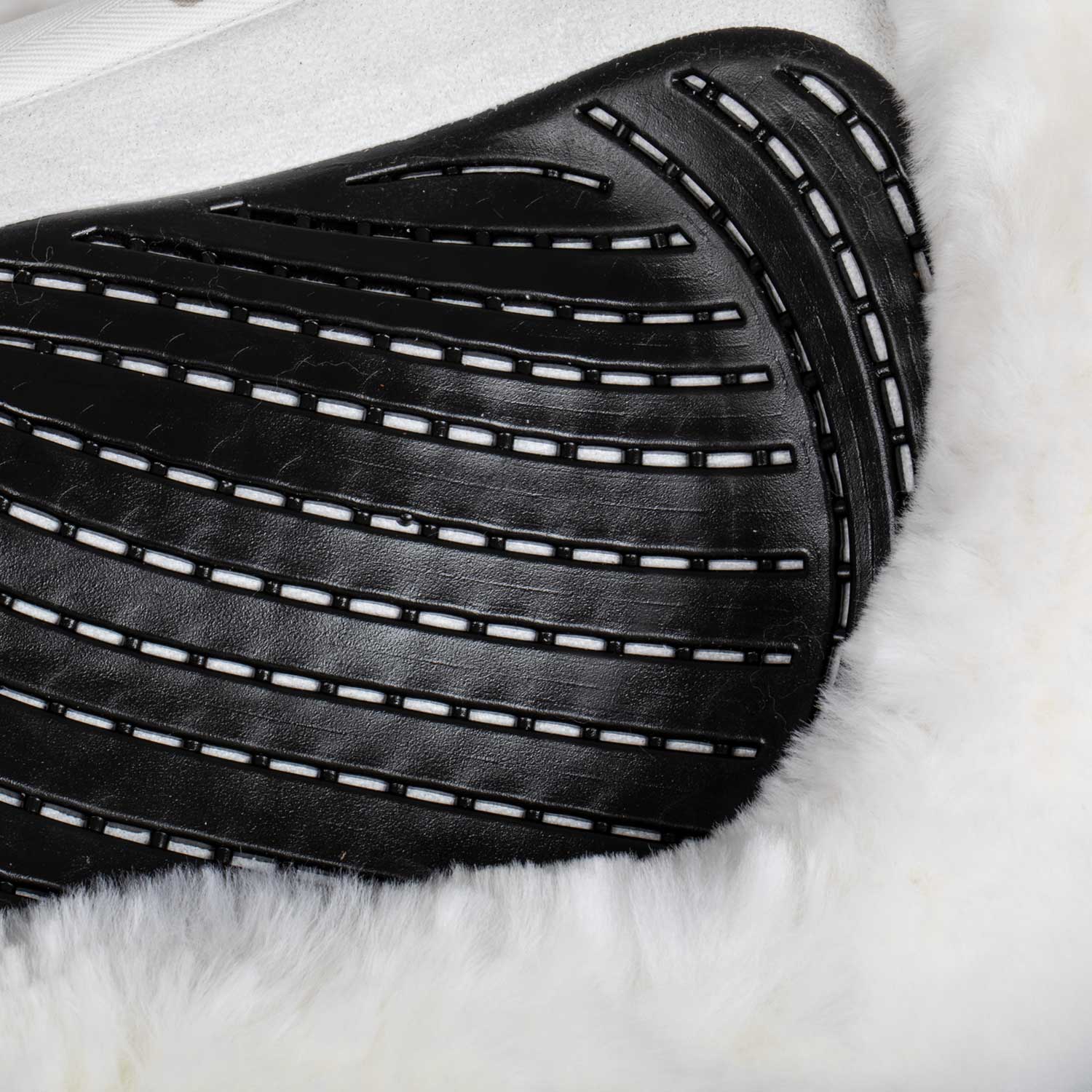 Acavallo Saddle Pad JS-S CW-CS Cut-Out Numnah Twin Sided Gel Grip #colour_white-white