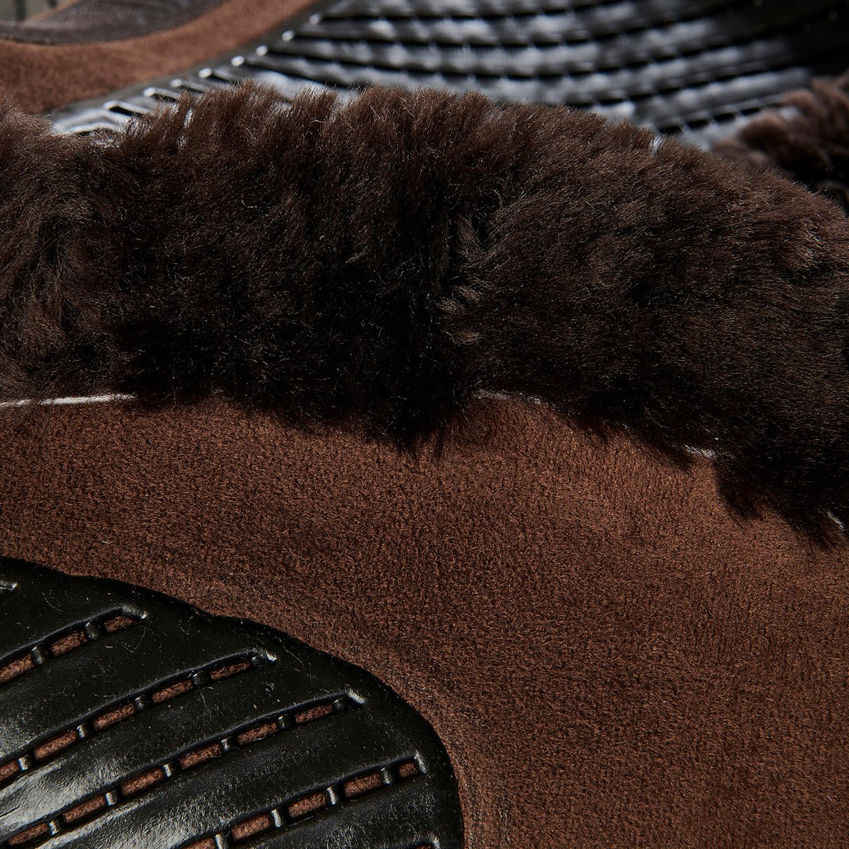 Acavallo Saddle Pad JS-S CW-CS Cut-Out Numnah Twin Sided Gel Grip #colour_brown-brown