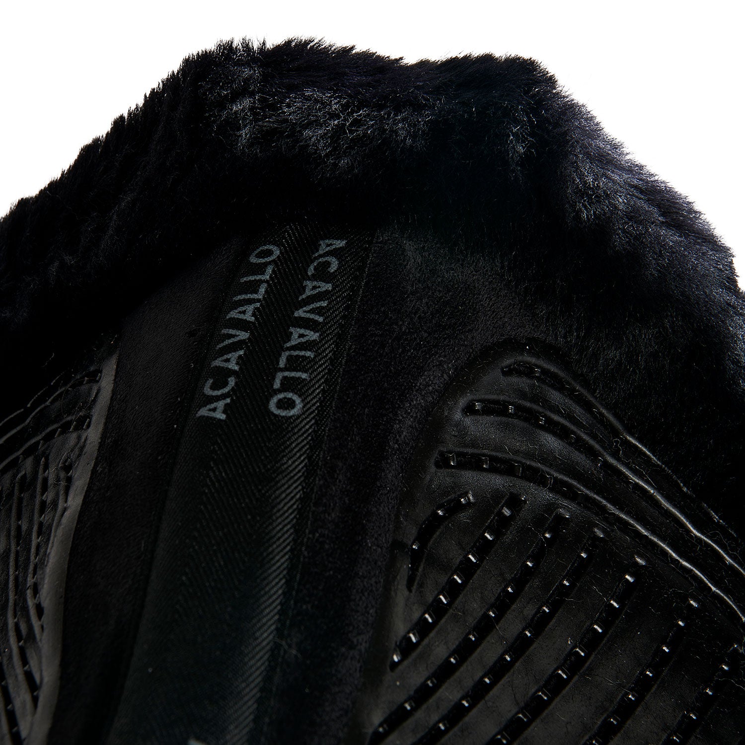 Acavallo Saddle Pad JS-S CW-CS Cut-Out Numnah Twin Sided Gel Grip #colour_black-black