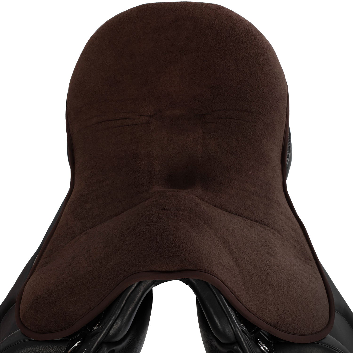 Acavallo Ortho-Pubis Seat Saver Dressage Classic Gel-In Dri-Lex 20mm #colour_brown