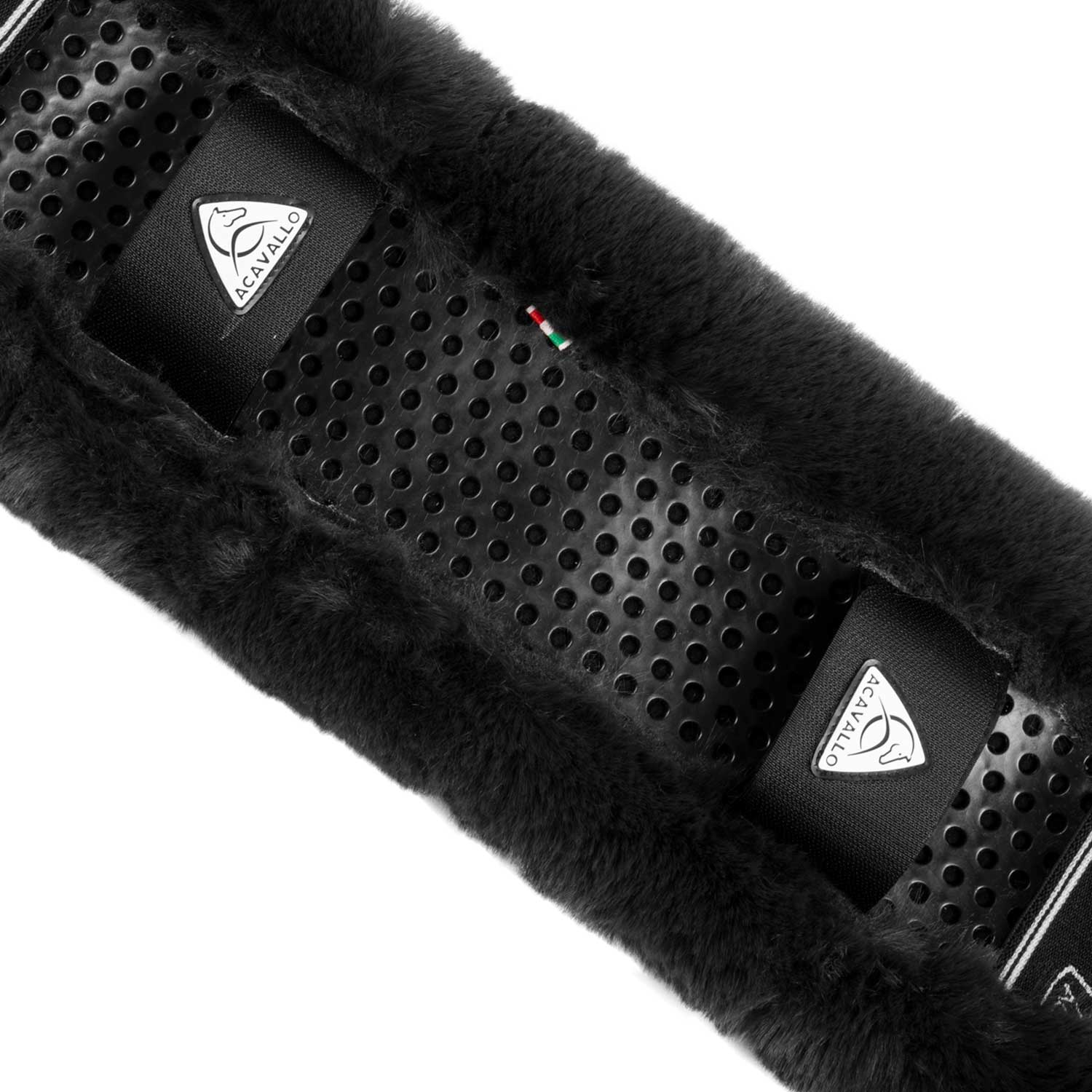 Acavallo Girth Sleeve Classic Gel Faux Sheepskin #colour_black