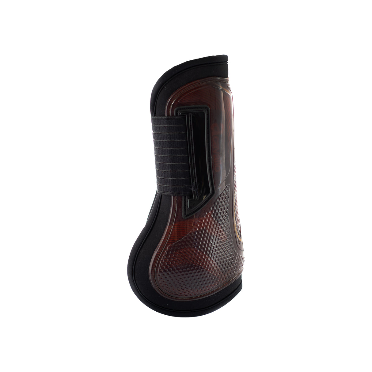 Acavallo Opera Gel Tendon Boots E-Click Fastening #colour_brown