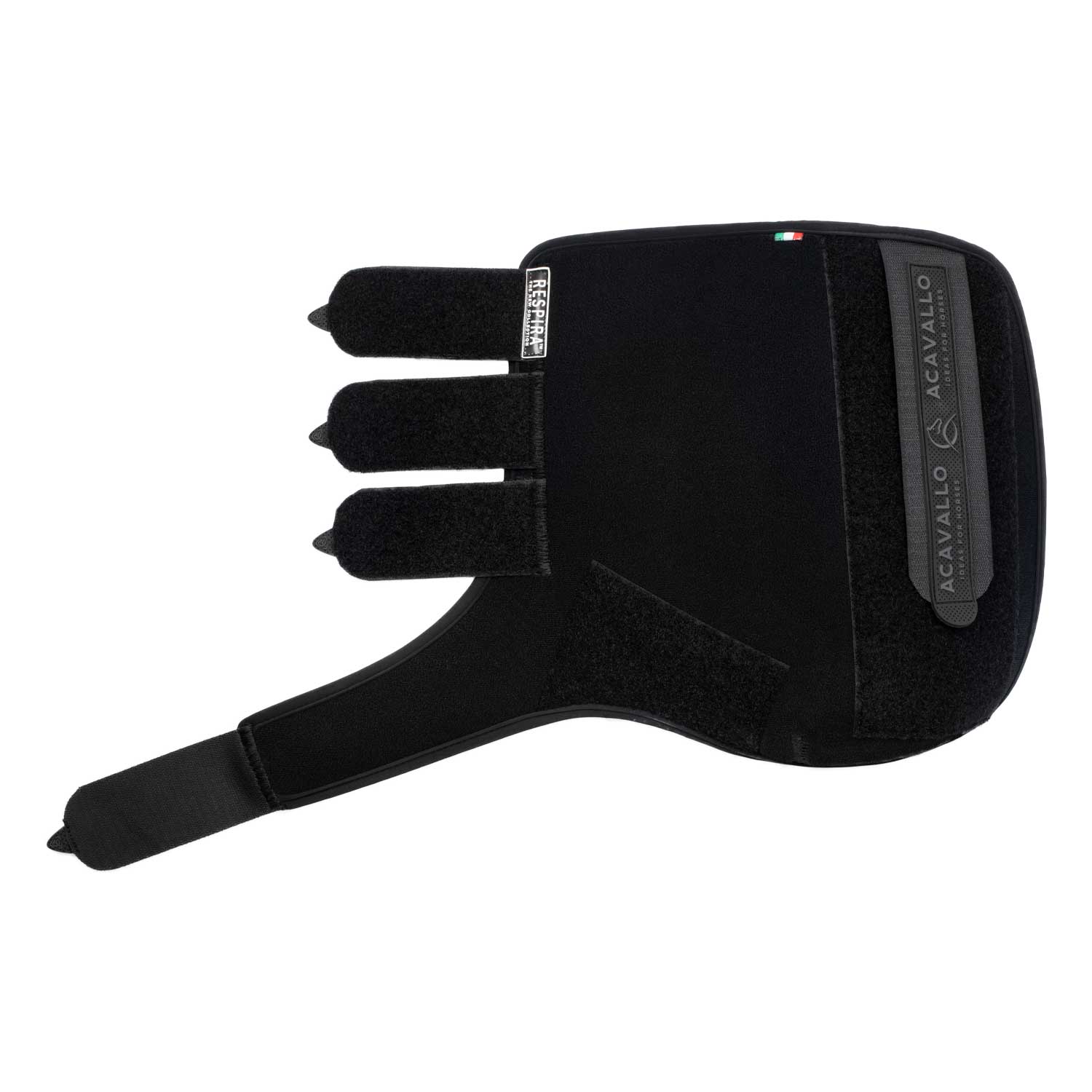 Acavallo Respira Hind Boots Neoprene Classic Gel #colour_black