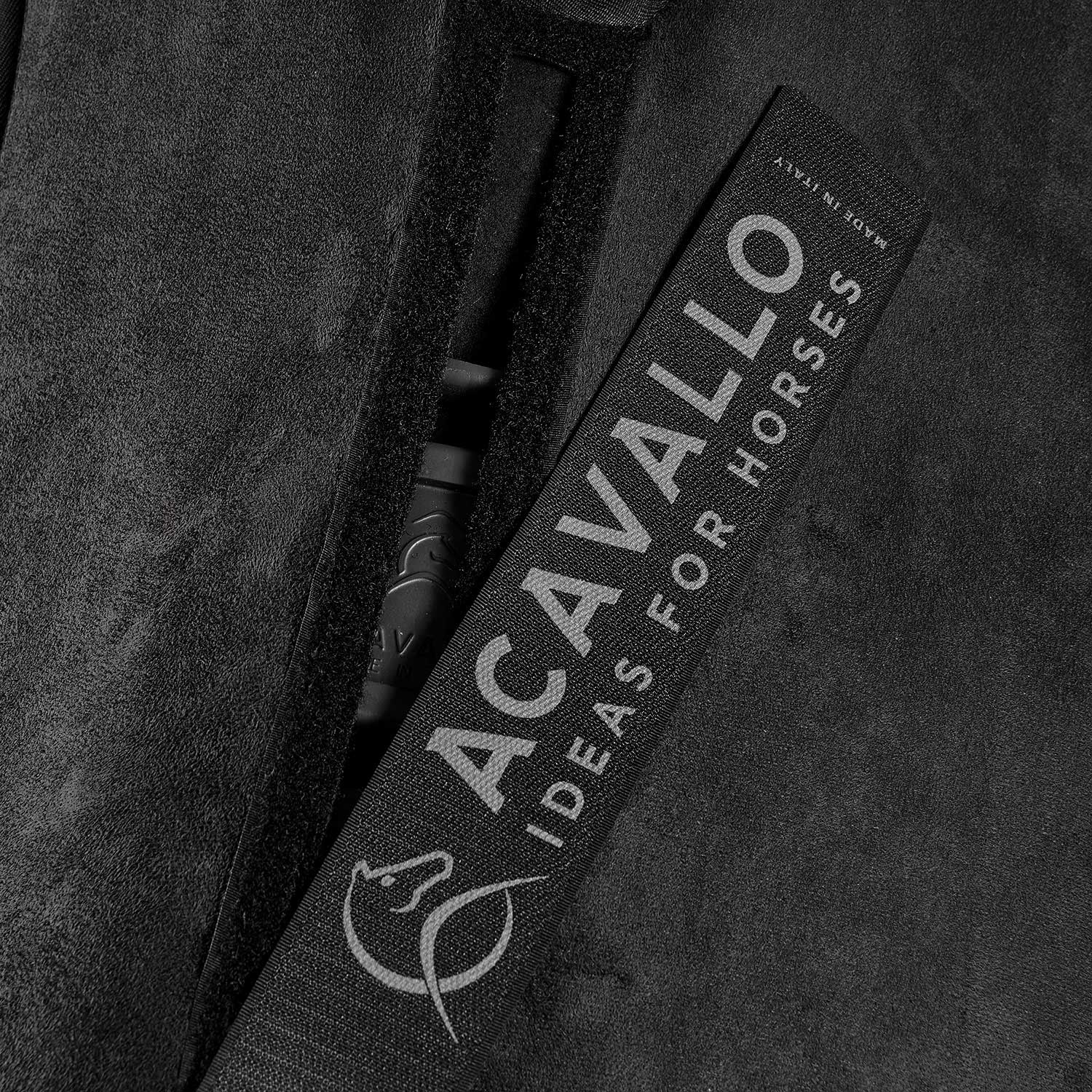 Acavallo Piuma Pad WFS Pocket Suede Flat #colour_black