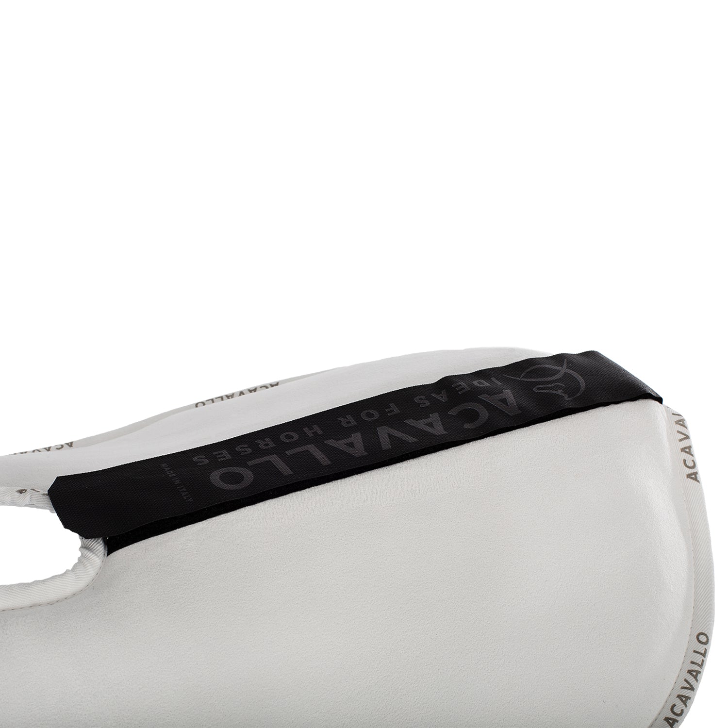 Acavallo Piuma Pad WFS Pocket Suede Front & Rear Riser #colour_white