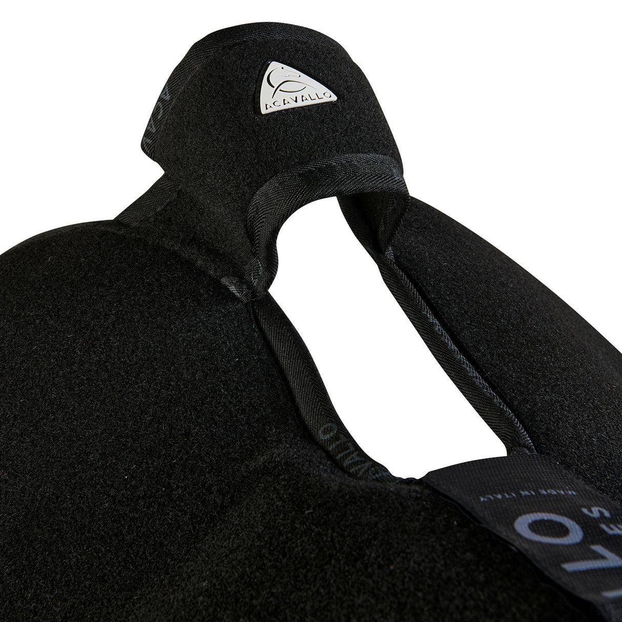 Acavallo Pad Piuma WFS Pocket Double Felt Front Riser #colour_black