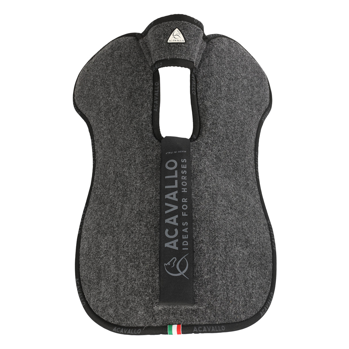 Acavallo Pad Piuma WFS Pocket Double Felt Rear Riser #colour_grey