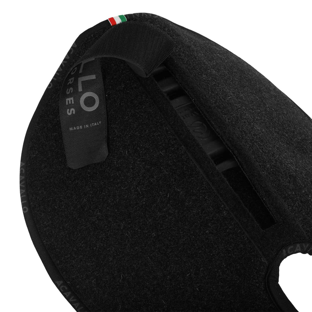 Acavallo Pad Piuma WFS Pocket Double Felt Rear Riser #colour_black