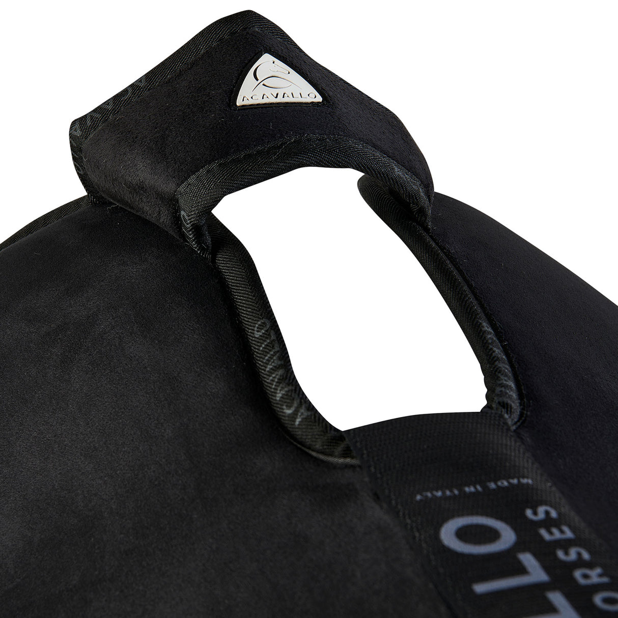 Acavallo Pad Piuma-FS WFS-FS Pocket Suede Front & Rear Riser #colour_black-natural